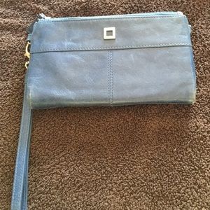 Lodis blue leather wallet